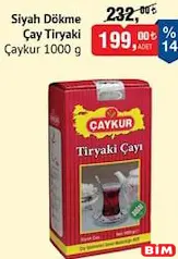 ÇAYKUR SİYAH DÖKME ÇAY TİRYAKİ 1 KG fiyat ve kampanya bilgisi